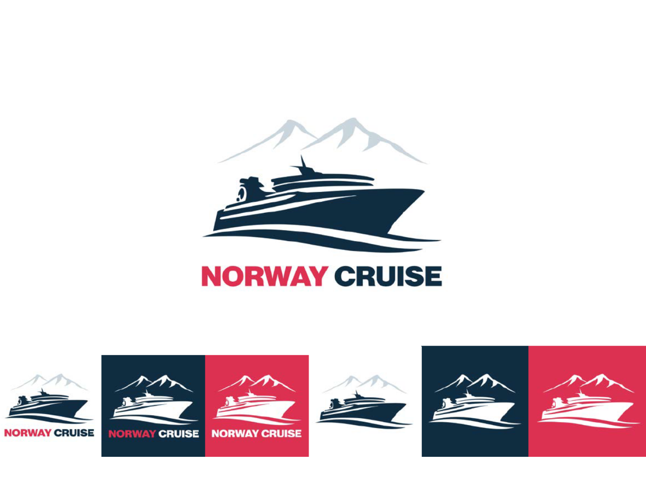 Logo-Varianten der Marke Norway Cruise