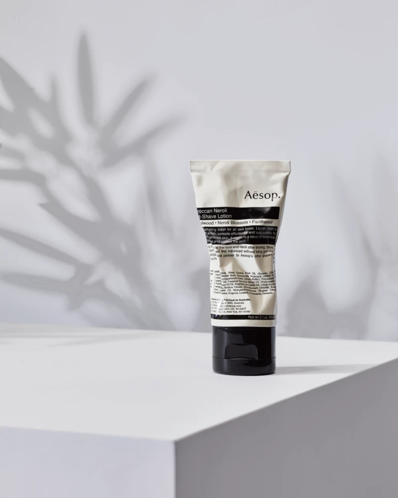 Produktfotografie eines Aesop-Pflegeprodukts