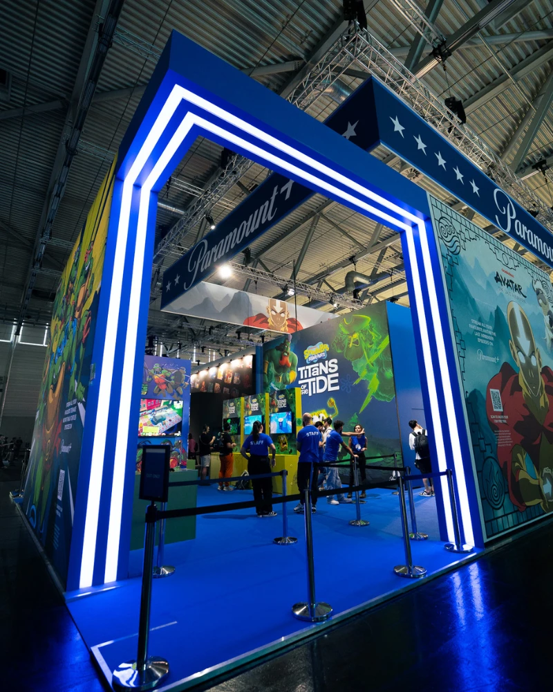Paramount-Messestand auf der Gamescom