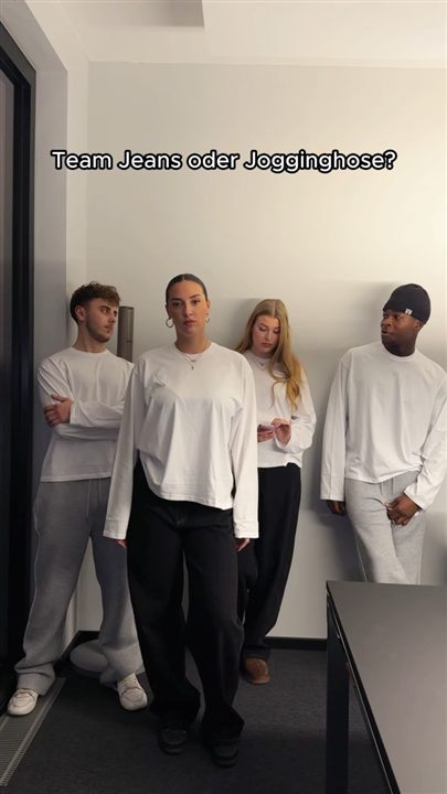 Social-Media-Reel für Team-Jogger-Bekleidung – nopo.