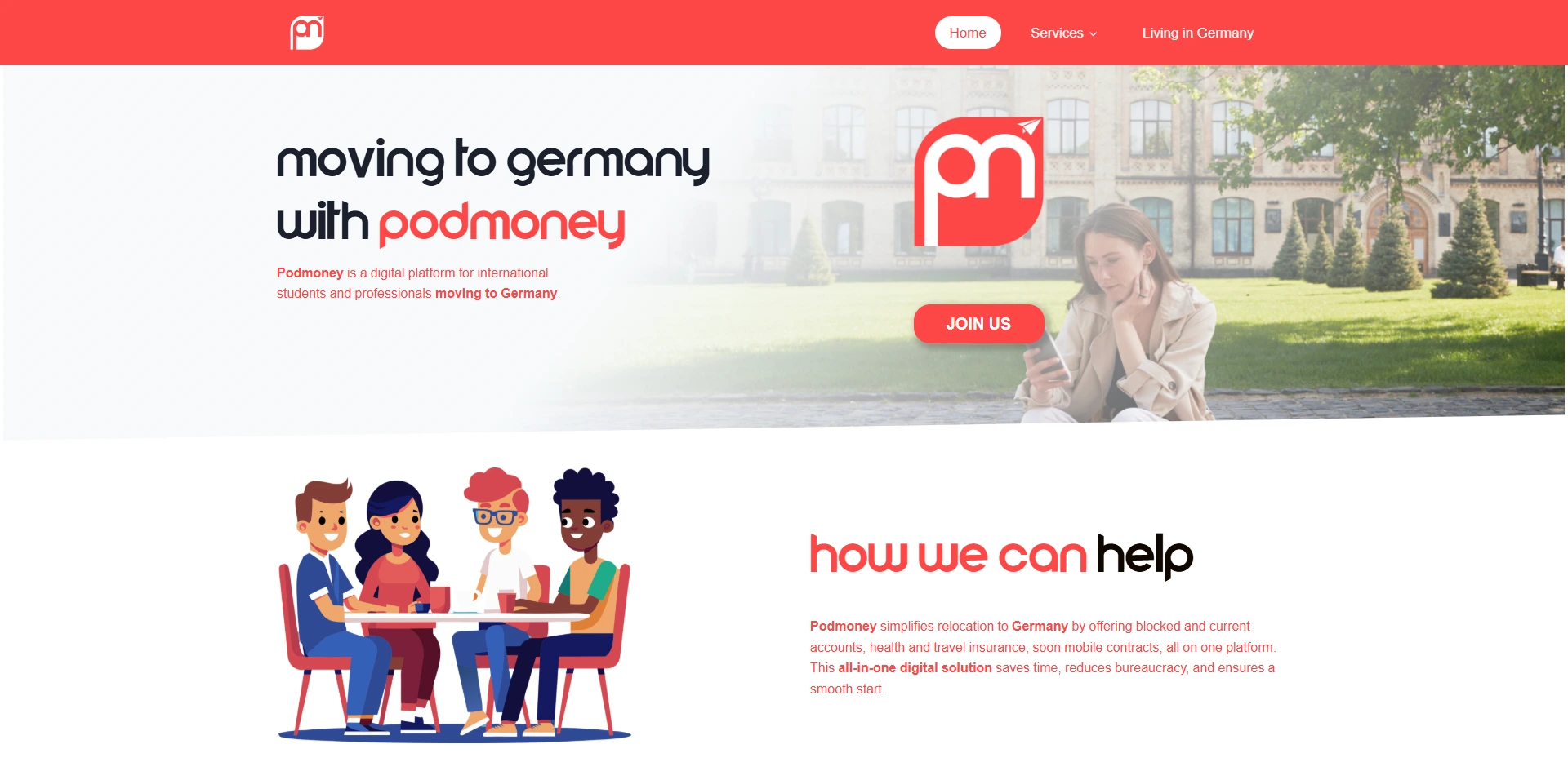 Podmoney – Website